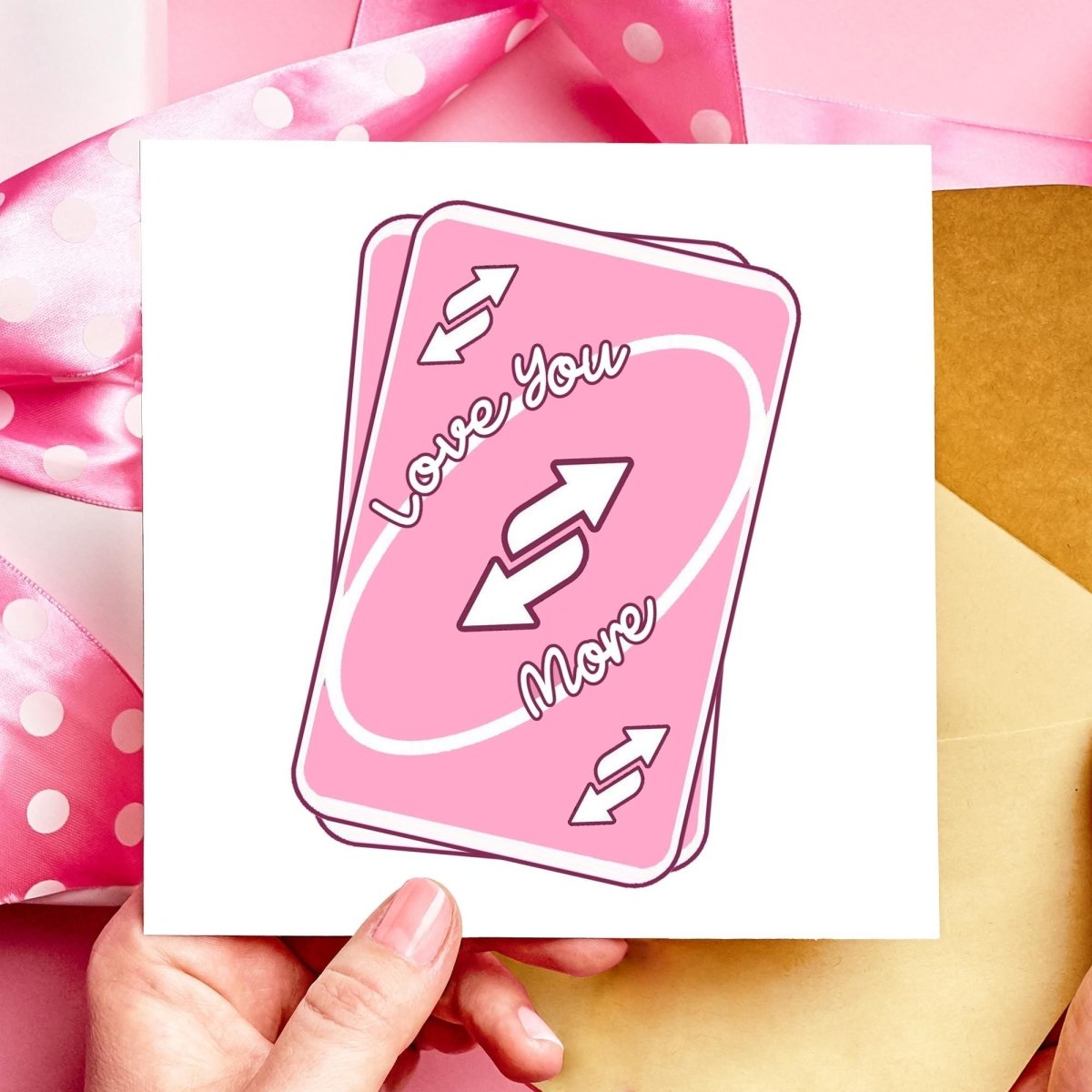 Love You More Reverse Card | Funny Valentine's Anniversary Card - Resplendent Aurora