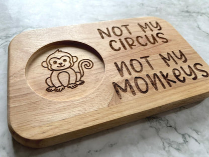 Not My Circus, Not My Monkeys Mug and Biscuit Stand - Resplendent Aurora