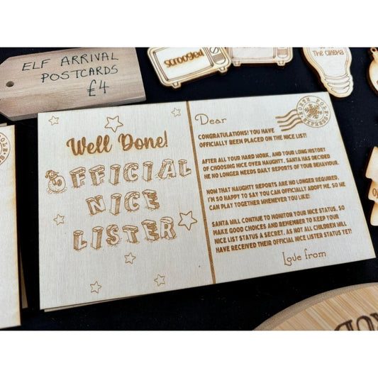 Official Nice Lister Elf Goodbye Postcard - Resplendent Aurora
