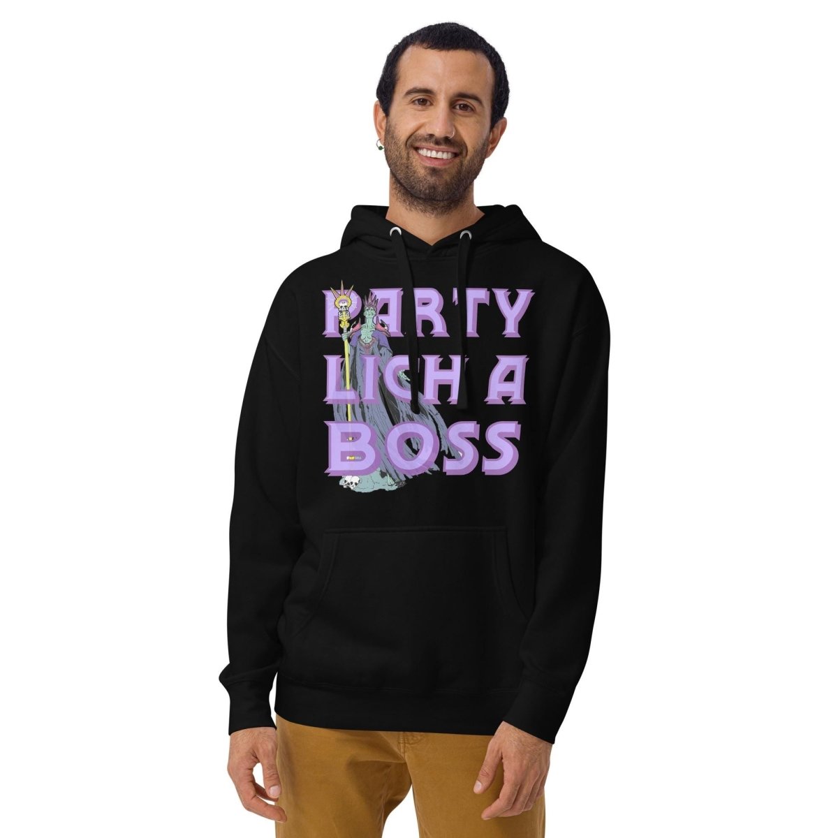 Party Lich a Boss Hoodie | Funny DnD Gamer Pullover - Resplendent Aurora