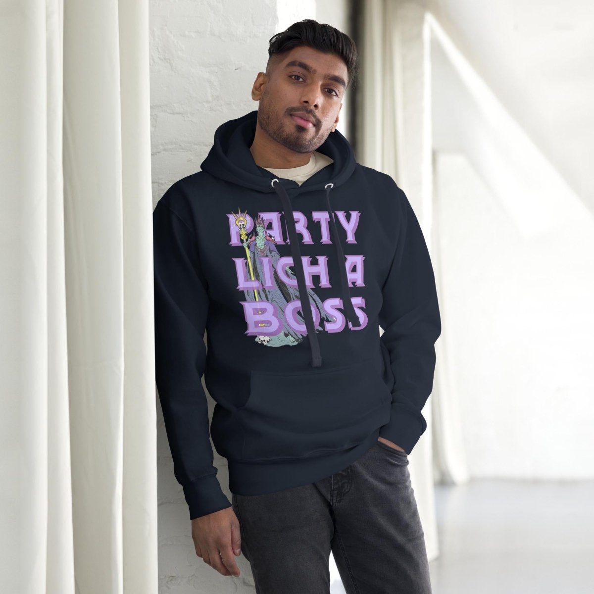 Party Lich a Boss Hoodie | Funny DnD Gamer Pullover - Resplendent Aurora