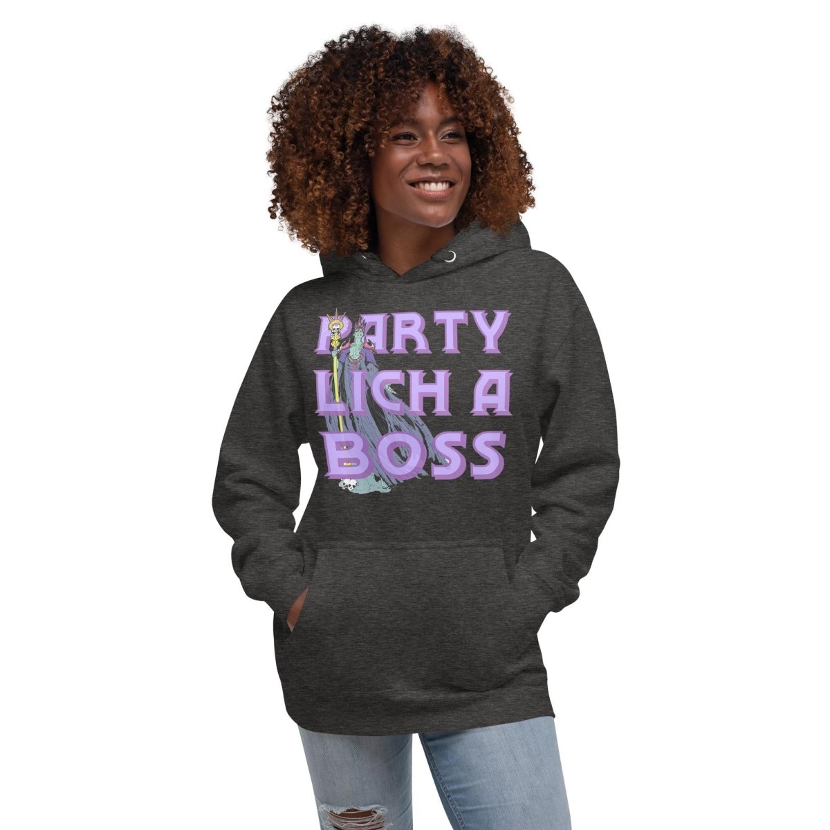 Party Lich a Boss Hoodie | Funny DnD Gamer Pullover - Resplendent Aurora