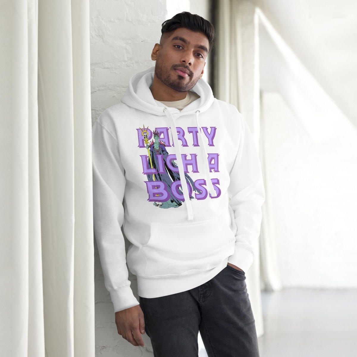 Party Lich a Boss Hoodie | Funny DnD Gamer Pullover - Resplendent Aurora