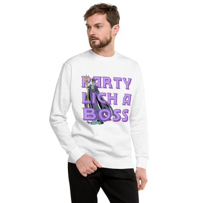 Party Lich A Boss Sweatshirt – Funny DnD Unisex Sweater - Resplendent Aurora