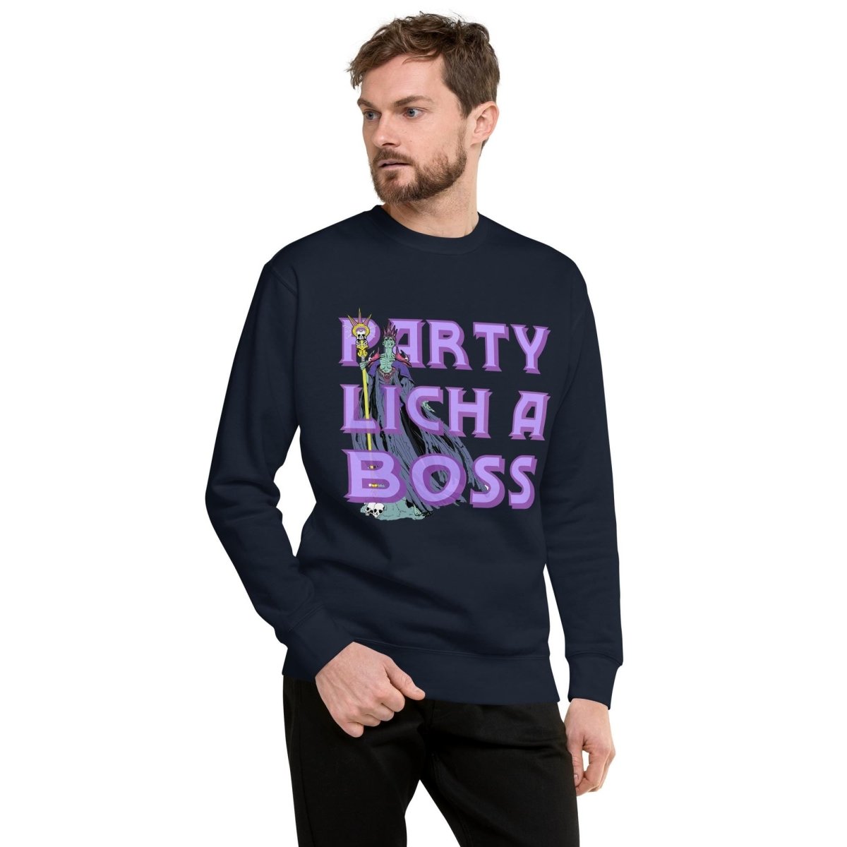 Party Lich A Boss Sweatshirt – Funny DnD Unisex Sweater - Resplendent Aurora