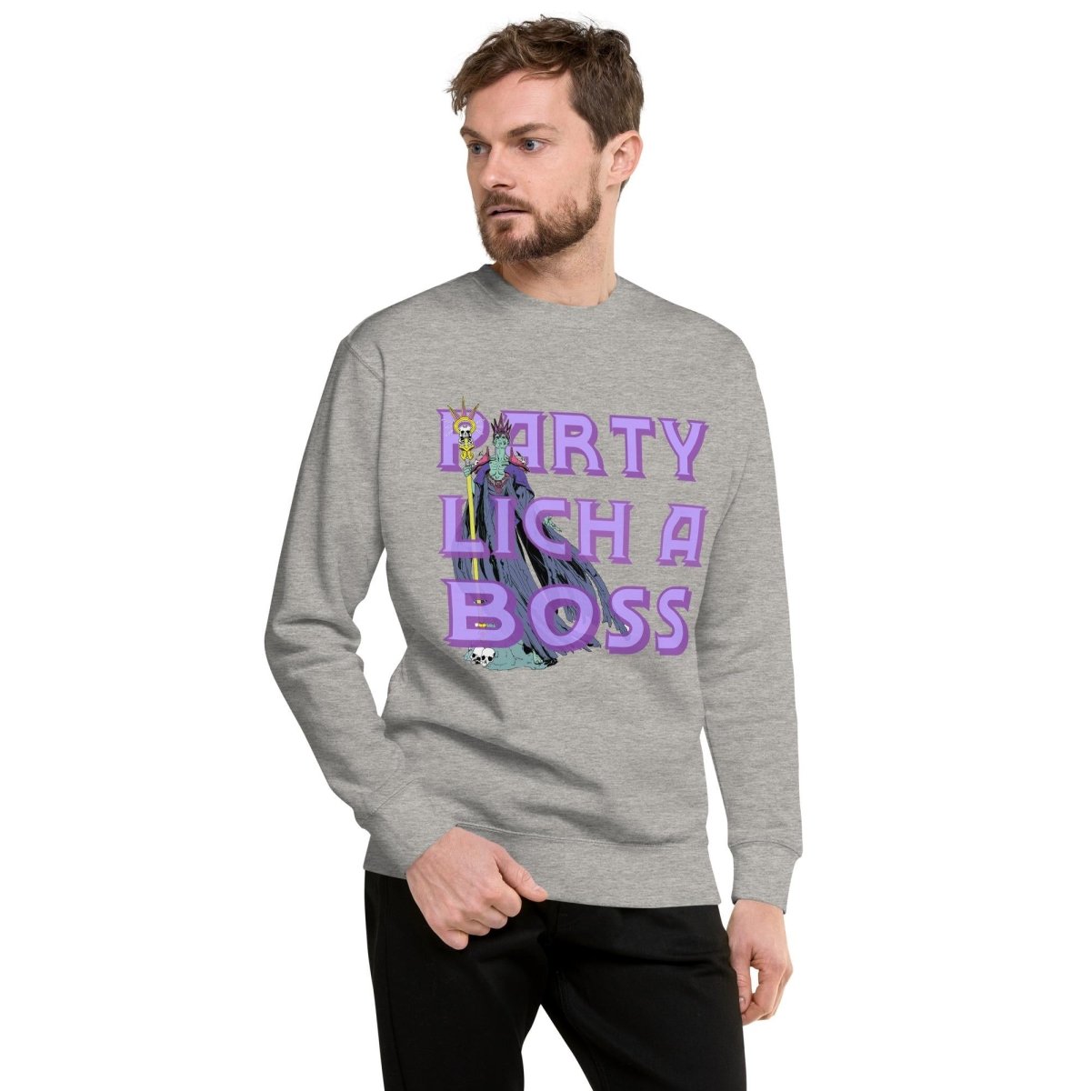 Party Lich A Boss Sweatshirt – Funny DnD Unisex Sweater - Resplendent Aurora