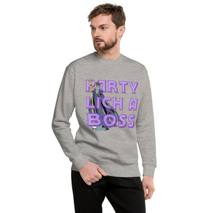 Party Lich A Boss Sweatshirt – Funny DnD Unisex Sweater - Resplendent Aurora