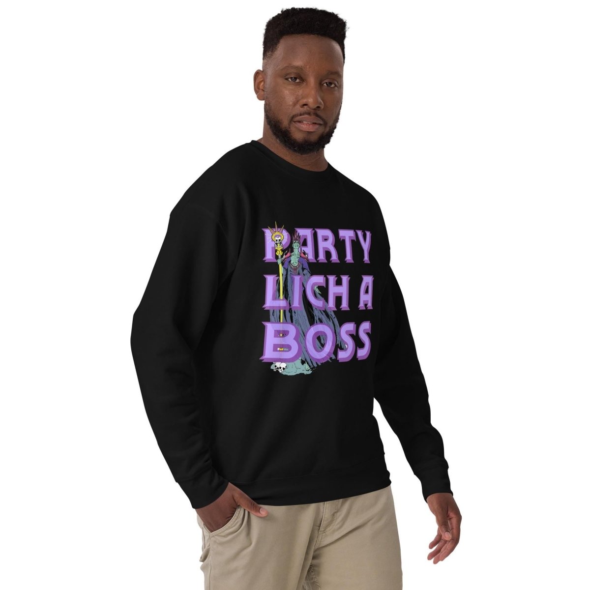 Party Lich A Boss Sweatshirt – Funny DnD Unisex Sweater - Resplendent Aurora
