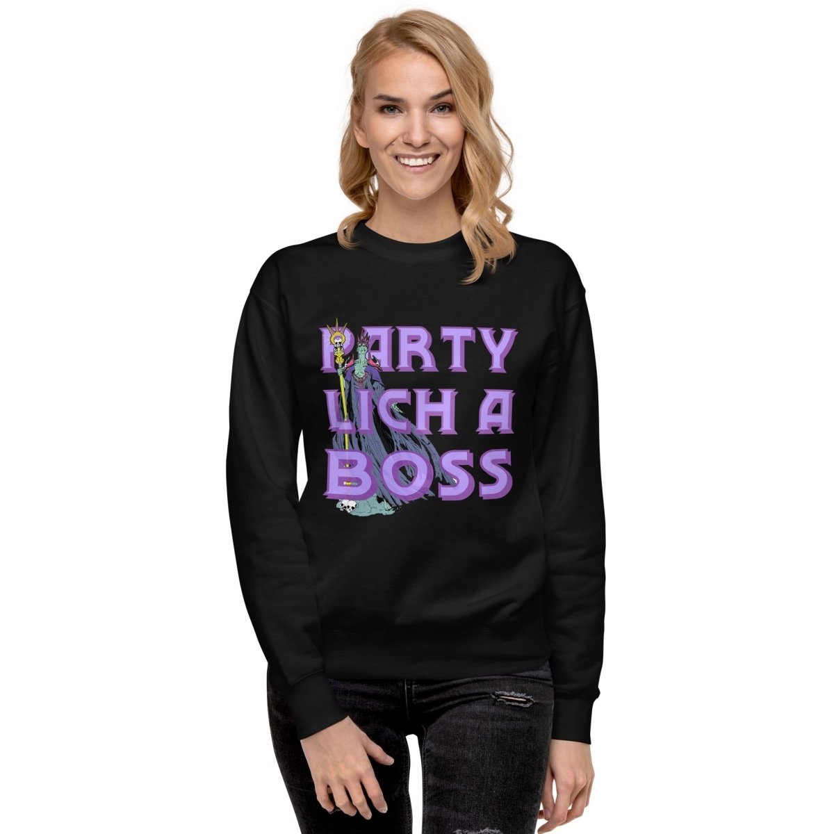 Party Lich A Boss Sweatshirt – Funny DnD Unisex Sweater - Resplendent Aurora