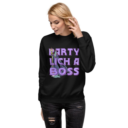 Party Lich A Boss Sweatshirt – Funny DnD Unisex Sweater - Resplendent Aurora