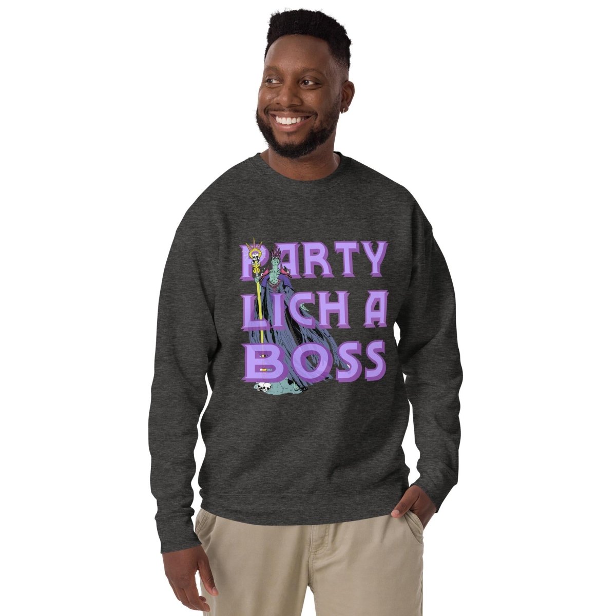Party Lich A Boss Sweatshirt – Funny DnD Unisex Sweater - Resplendent Aurora
