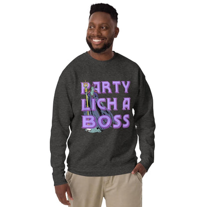 Party Lich A Boss Sweatshirt – Funny DnD Unisex Sweater - Resplendent Aurora