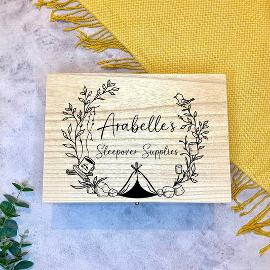 Personalised Keepsake Box for Sleepovers - Resplendent Aurora