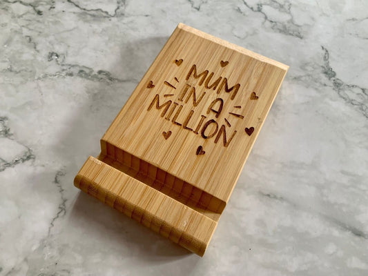 Personalised Mum in a Million Phone or Tablet Holder - Resplendent Aurora