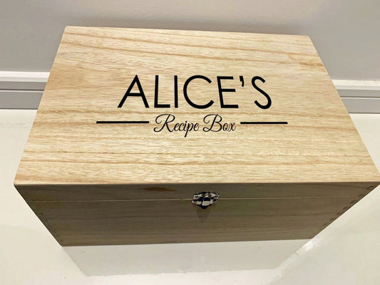 Personalised Recipe Box - Resplendent Aurora