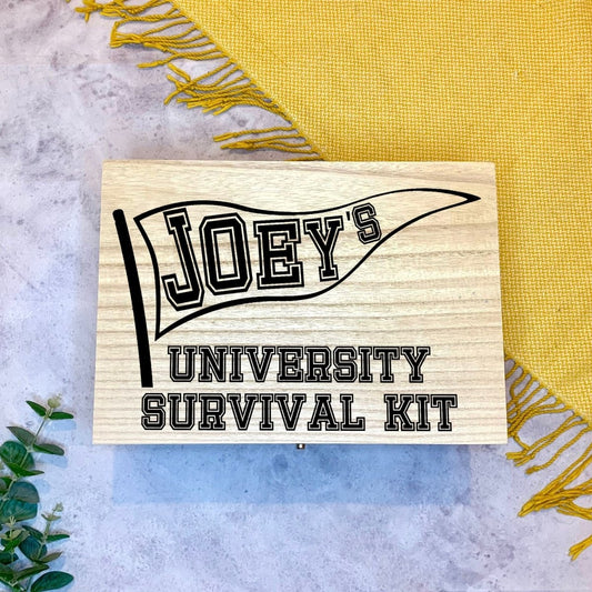 Personalised University Survival Kit | College Survival Kit - Resplendent Aurora