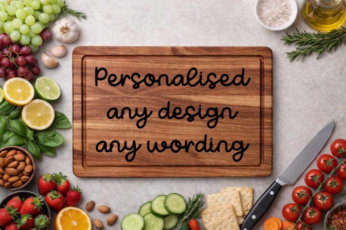 Personalized Engraved Wood Cutting Board | Custom Design Wedding Gift - Resplendent Aurora