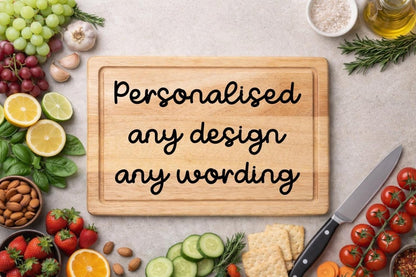 Personalized Engraved Wood Cutting Board | Custom Design Wedding Gift - Resplendent Aurora