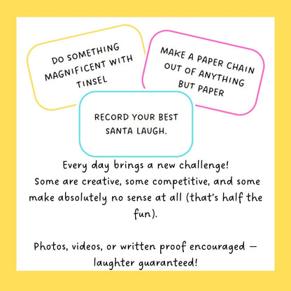 Printable Christmas Task Advent Calendar for Family, Friends or Co - Workers | PDF Download - Resplendent Aurora