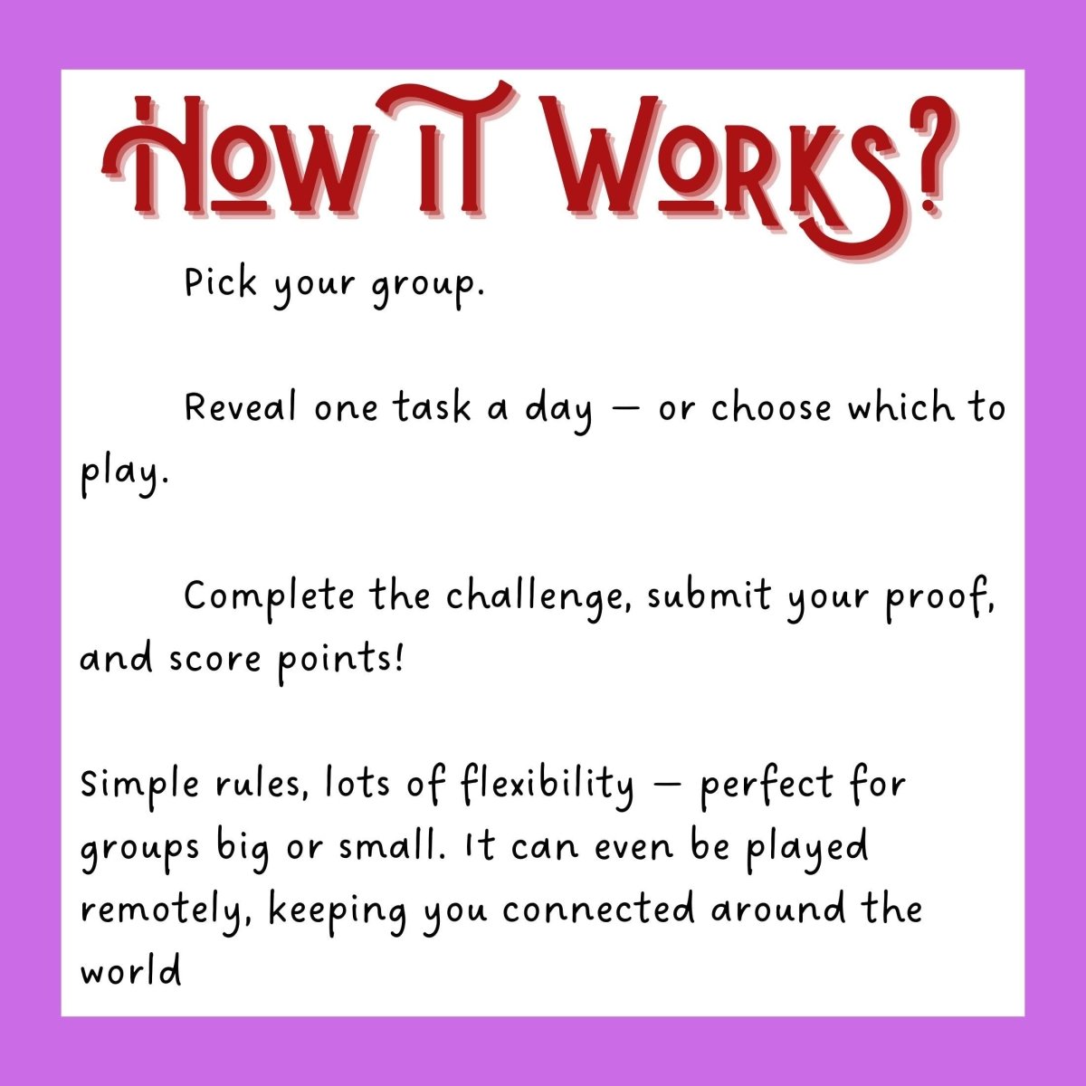 Printable Christmas Task Advent Calendar for Family, Friends or Co - Workers | PDF Download - Resplendent Aurora