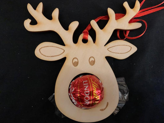 Reindeer Christmas Chocolate Holder Decoration - Resplendent Aurora