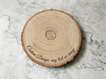 Custom Wooden Cake Stand | Engraved Wedding Anniversary Gift - Resplendent Aurora