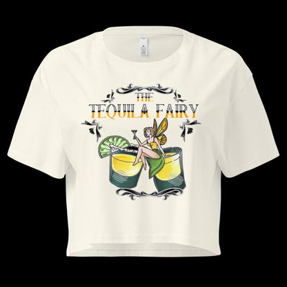 Tequila Fairy Crop Top | Funny Festival Cropped Tee - Resplendent Aurora