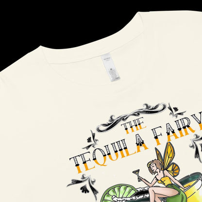 Tequila Fairy Crop Top | Funny Festival Cropped Tee - Resplendent Aurora