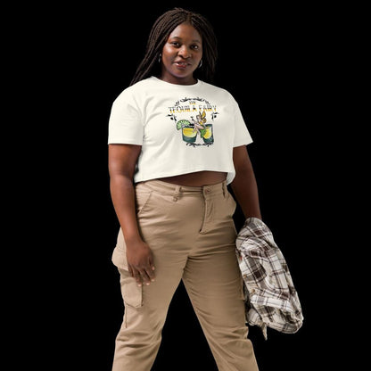 Tequila Fairy Crop Top | Funny Festival Cropped Tee - Resplendent Aurora