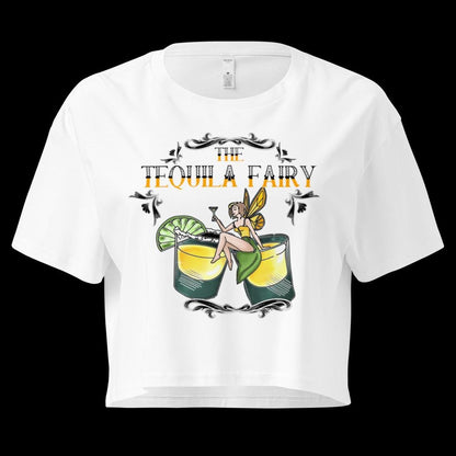 Tequila Fairy Crop Top | Funny Festival Cropped Tee - Resplendent Aurora