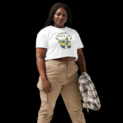 Tequila Fairy Crop Top | Funny Festival Cropped Tee - Resplendent Aurora