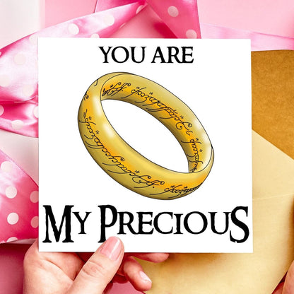 You Are My Precious! Funny Lord of the Rings Fantasy Valentines Card | Anniversary Card - Resplendent Aurora