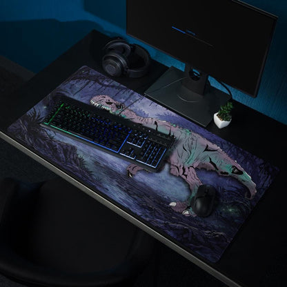 Zombie T - Rex Gaming Desk Mat – Gothic Horror RPG Mousepad - Resplendent Aurora