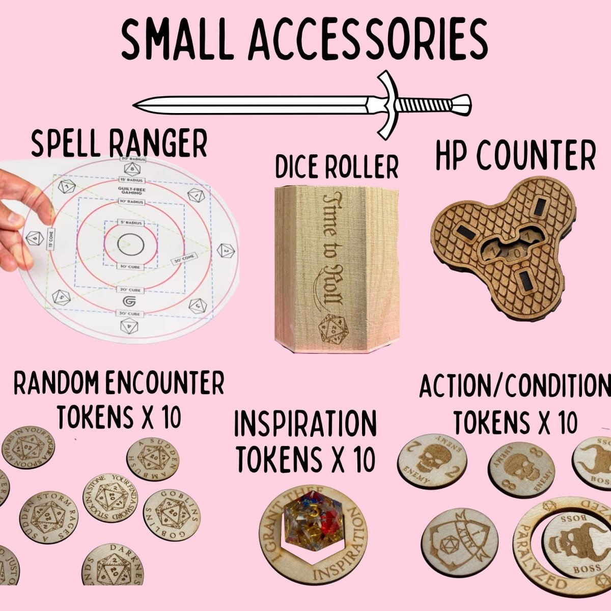 Crit Happens DnD Dice Box | Wooden Rolling Tray & Storage - Resplendent Aurora