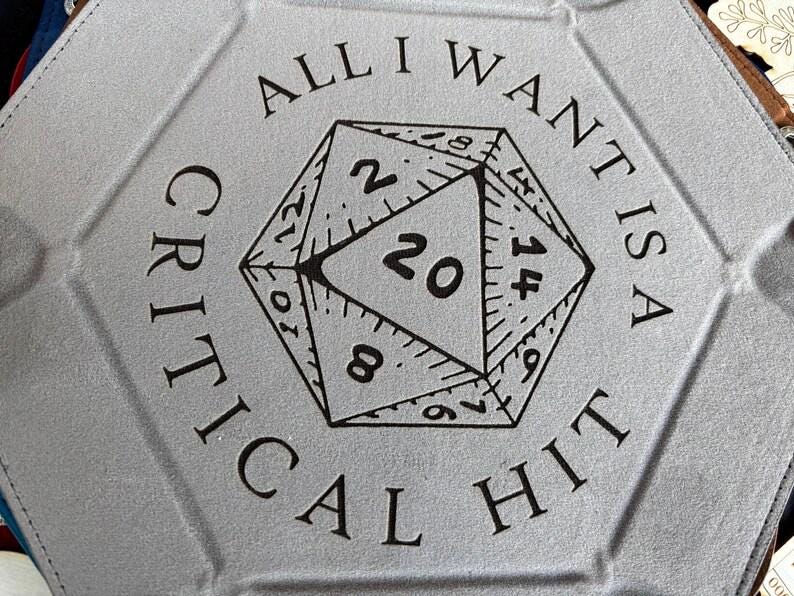 DnD Hexagonal Dice Tray | Folding Velvet Gaming Accessory - Resplendent Aurora