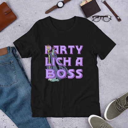 Funny Party Lich T-Shirt | Dungeon Master RPG Nerdy Gift - Resplendent Aurora