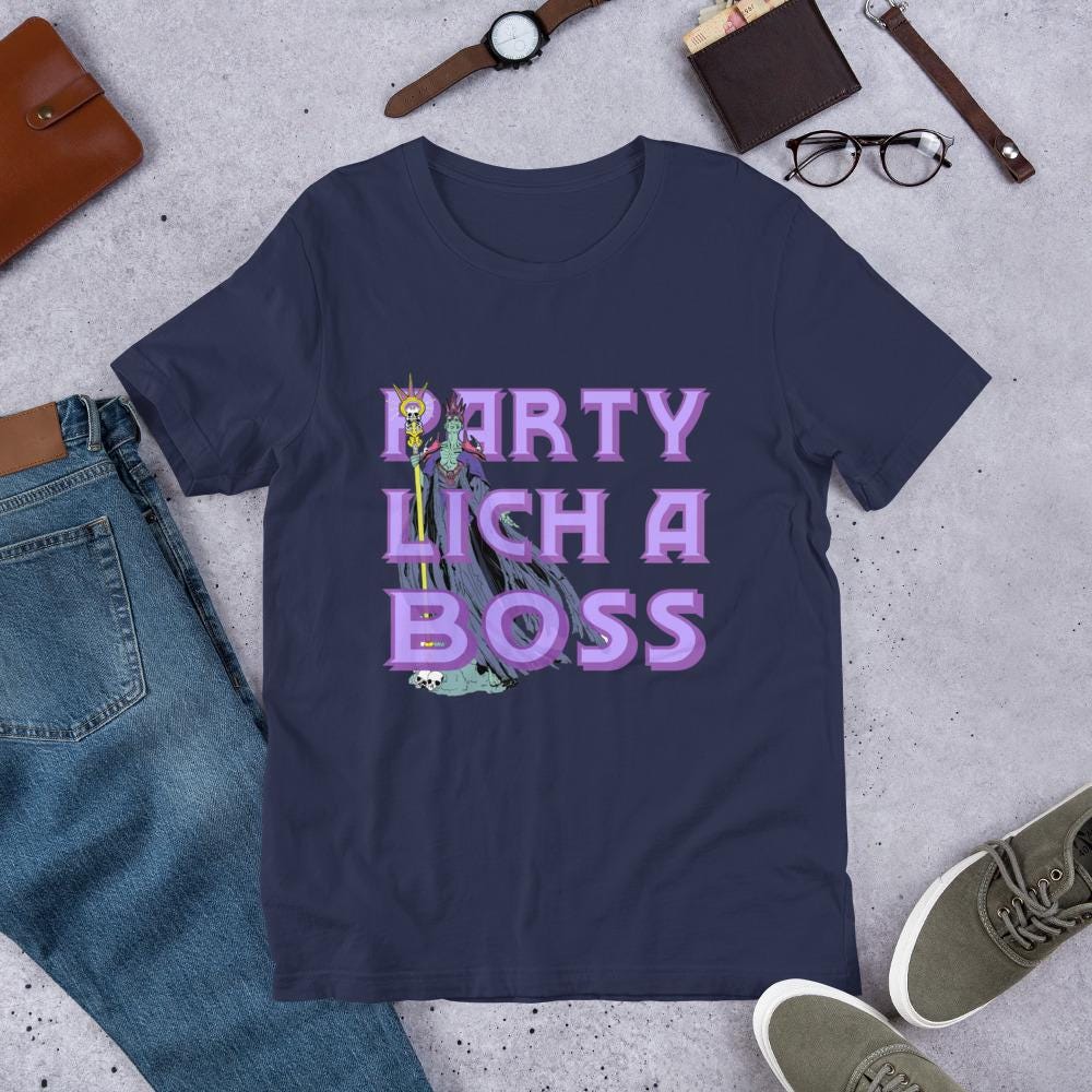 Funny Party Lich T-Shirt | Dungeon Master RPG Nerdy Gift - Resplendent Aurora