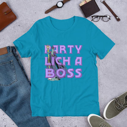 Funny Party Lich T-Shirt | Dungeon Master RPG Nerdy Gift - Resplendent Aurora