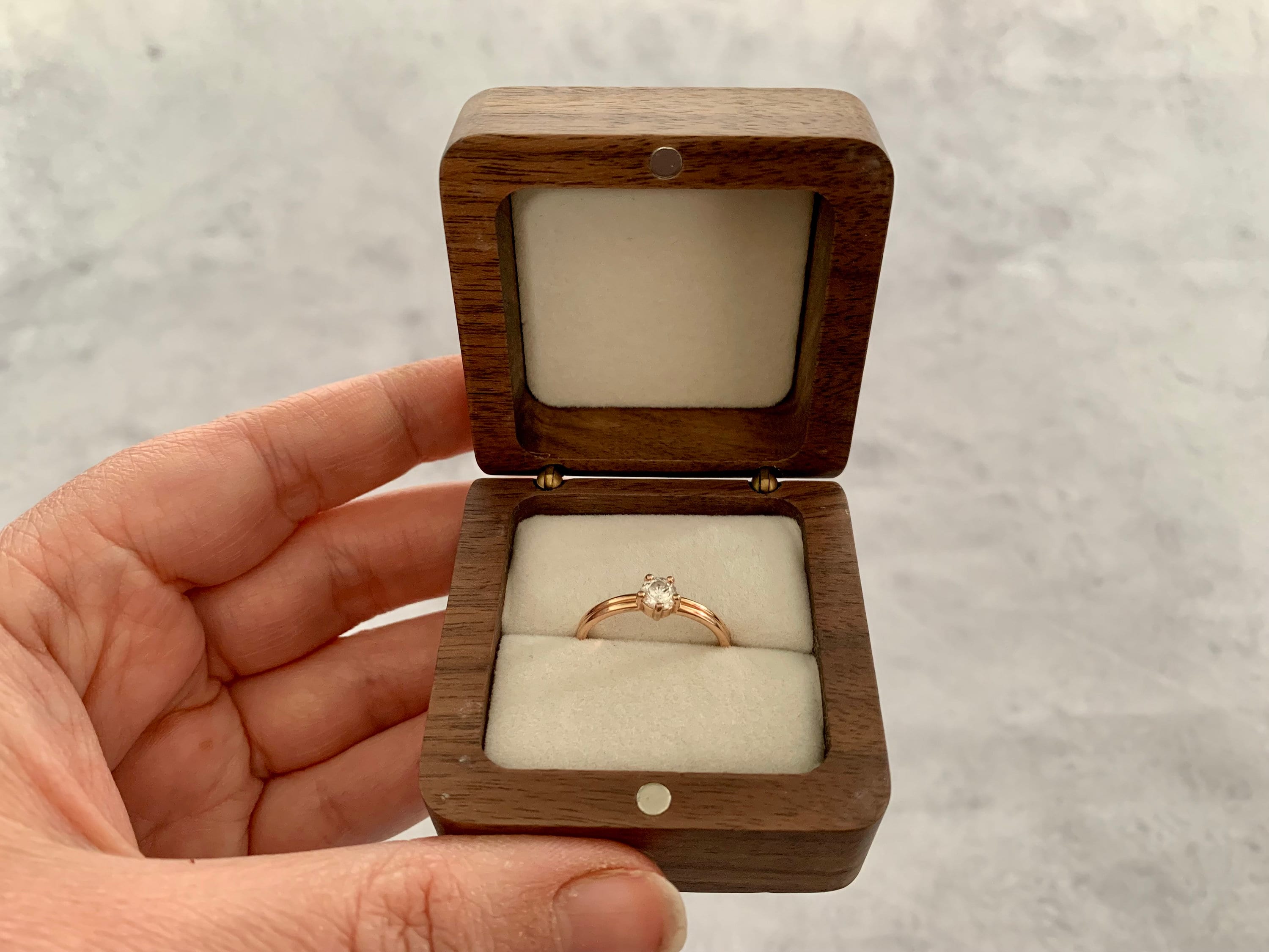 Luxury Wooden Craft Gift Jewelry Box Small Diamond Ring Packaging Box with  LED Light Top Quality Pack Box - China Wood Gift Box and Wooden Package Box  price | Made-in-China.com