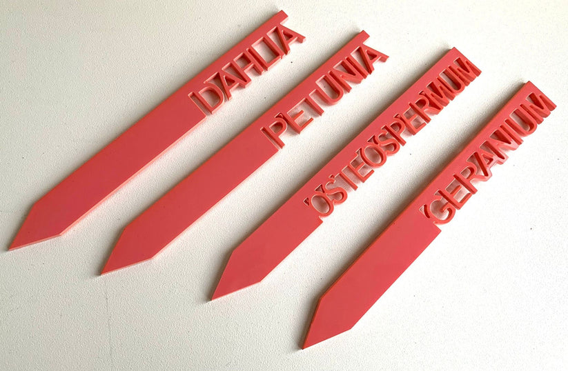 Personalised Acrylic Engraved Plant Labels, Plant Tags, Seed Labels, S